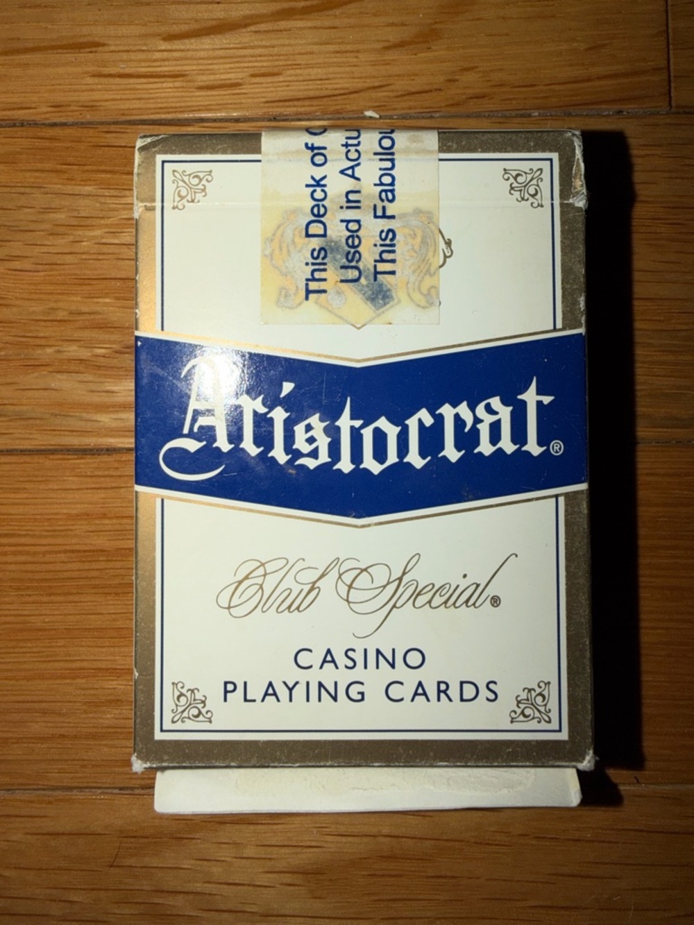 Aristocrat Club Special Casino Playing Cards Bally’s Las Vegas - White & Blue